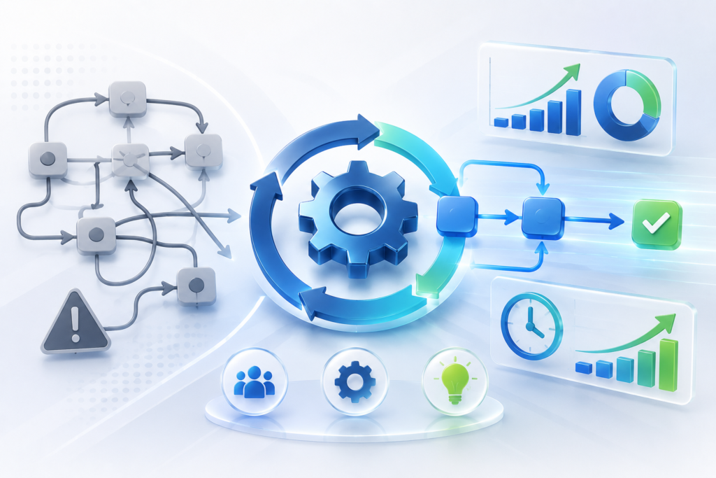 Optimize business processes with NTP PROSPERA NEXUS through automation, workflow improvement, and data-driven strategies that increase efficiency and reduce costs.