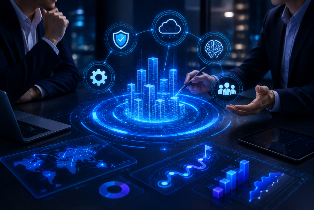 NTP PROSPERA NEXUS provides technology advisory services to help organizations align technology investments with business goals and future growth.