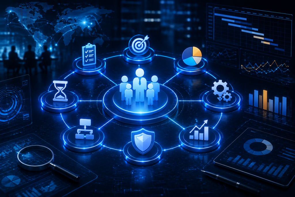 Strengthen project governance with PMO services from NTP PROSPERA NEXUS, ensuring strategic alignment, delivery excellence, and measurable business outcomes.